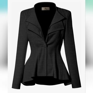Hybrid & CO. Fitted Gray Women's Blazer